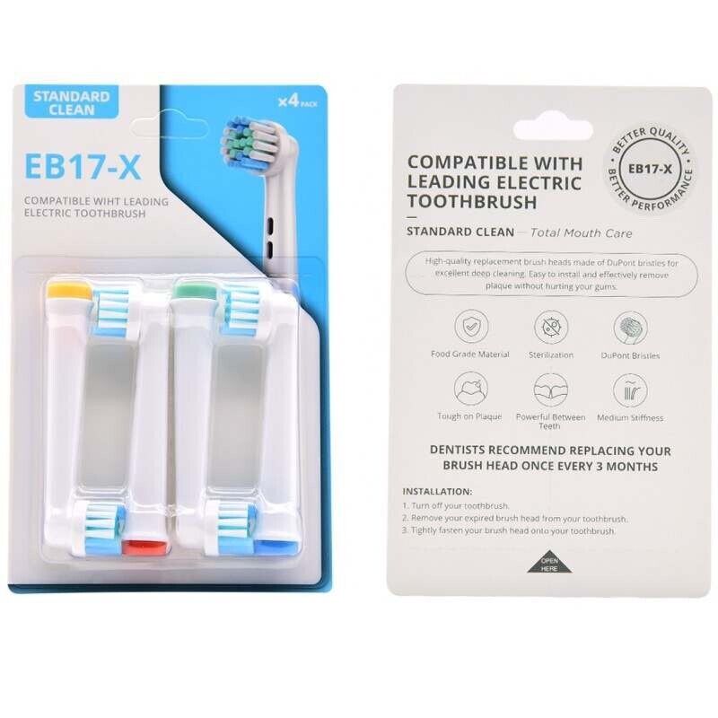 Electric Toothbrush Heads Compatible With Oral B Braun Replacement brush Head